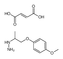 (Z)-4-hydroxy-4-oxobut-2-enoate,[1-(4-methoxyphenoxy)propan-2-ylamino]azanium结构式