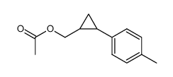 cis-[2-(p-methylphenyl)cyclopronyl]methyl acetate Structure