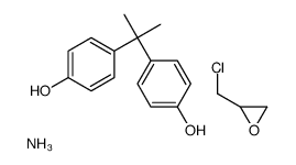 azanium,2-(chloromethyl)oxirane,4-[2-(4-hydroxyphenyl)propan-2-yl]phenolate Structure