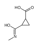 Cyclopropanecarboxylic acid, 2-[(methylamino)carbonyl]- (9CI) structure