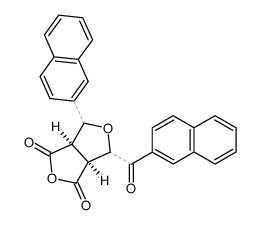 (3aS,6aR)-4-(2-naphthoyl)-6-(naphthalen-2-yl)tetrahydro-1H,3H-furo[3,4-c]furan-1,3-dione Structure