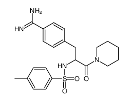 4-[2-[(4-methylphenyl)sulfonylamino]-3-oxo-3-piperidin-1-ylpropyl]benzenecarboximidamide结构式
