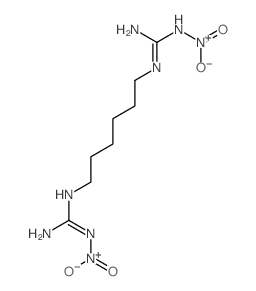 [[N-[6-[[amino-[(hydroxy-oxo-azaniumyl)amino]methylidene]amino]hexyl]carbamimidoyl]amino]-hydroxy-oxo-azanium Structure