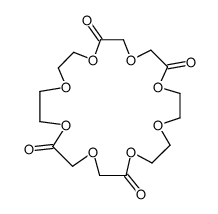 1,4,7,10,13,16,19,22-octaoxacyclotetracosane-2,6,14,18-tetrone结构式