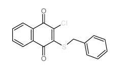1,4-Naphthalenedione, 2-chloro-3-((phenylmethyl)thio)- (9CI)结构式