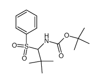 tert-butyl (2,2-dimethyl-1-(phenylsulfonyl)propyl)carbamate Structure