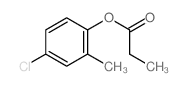Phenol,4-chloro-2-methyl-, 1-propanoate Structure