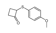 2-(4'-metoxyphenylthio)cyclobutanone Structure