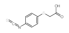2-(4-isothiocyanatophenyl)sulfanylacetic acid Structure