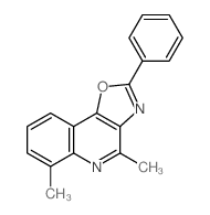 4,6-dimethyl-2-phenyl-[1,3]oxazolo[4,5-c]quinoline结构式