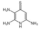 2,3,6-triamino-1H-pyridine-4-thione结构式