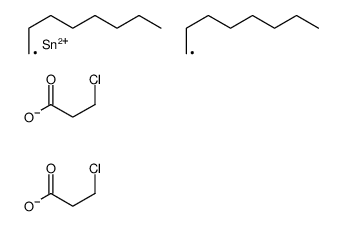 [3-chloropropanoyloxy(dioctyl)stannyl] 3-chloropropanoate Structure