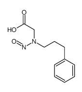 2-[nitroso(3-phenylpropyl)amino]acetic acid Structure