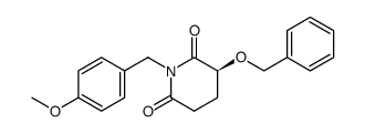 (S)-3-benzyloxy-1-(4-methoxybenzyl)-2,6-piperidinedione Structure