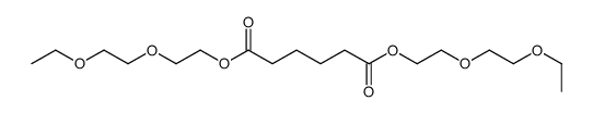 bis[2-(2-ethoxyethoxy)ethyl] hexanedioate Structure