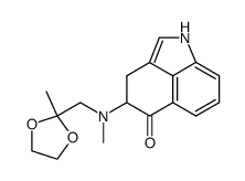 4-[N-methyl-N-acetonyl-(2',2'-ethylenedioxy)]amino-3,4-dihydro-1H-benzo[c,d]indol-5-one结构式