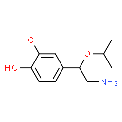 1,2-Benzenediol, 4-[2-amino-1-(1-methylethoxy)ethyl]- (9CI) Structure