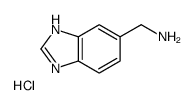 1-(1H-Benzimidazol-6-yl)methanamine hydrochloride (1:1) structure