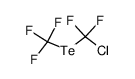 (chlorodifluoromethyl)(trifluoromethyl)tellane Structure