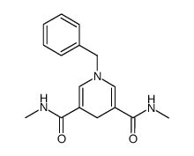 1-benzyl-N,N'-dimethyl-1,4-dihydropyridine-3,5-dicarboxamide Structure