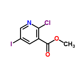 Methyl 2-chloro-5-iodonicotinate structure