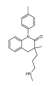 3-methyl-3-(3-methylamino-propyl)-1-p-tolyl-3,4-dihydro-1H-quinolin-2-one结构式