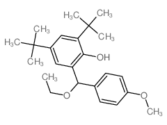 2-[ethoxy-(4-methoxyphenyl)methyl]-4,6-ditert-butyl-phenol结构式