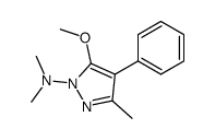 1-dimethylamino-5-methoxy-3-methyl-4-phenylpyrazole Structure