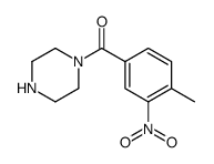 (4-toluoyl-3-nitro)piperazine structure