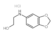 N-Hydroxyethyl-3,4-methylene-dioxyanilinehydrochloride structure