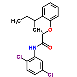 2-(2-sec-Butylphenoxy)-N-(2,5-dichlorophenyl)acetamide结构式
