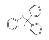 diphenyl(phenylthio)methyl-lithium Structure