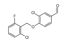3-chloro-4-[(2-chloro-6-fluorophenyl)methoxy]benzaldehyde结构式