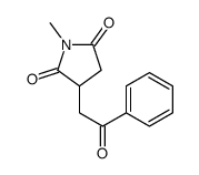 1-methyl-3-phenacylpyrrolidine-2,5-dione Structure