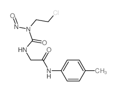 2-[(2-chloroethyl-nitroso-carbamoyl)amino]-N-(4-methylphenyl)acetamide结构式
