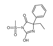 5-ethyl-3-methylsulfonyl-5-phenylimidazolidine-2,4-dione结构式