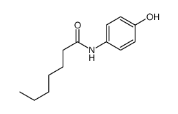 N-(4-hydroxyphenyl)heptan-1-amide Structure