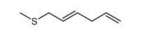 6-Methylthio-1,4-hexadiene结构式