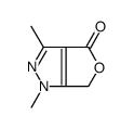 4H-Furo[3,4-c]pyrazol-4-one,1,6-dihydro-1,3-dimethyl- Structure