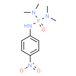 N,N,N',N'-Tetramethyl-N''-(4-nitrophenyl)phosphoric triamide结构式