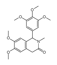 6,7-dimethoxy-2-methyl-3-oxo-1-(3,4,5-trimethoxy)-1,2,3,4-tetrahydroisoquinolone Structure