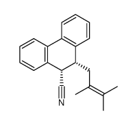 (9S,10R)-10-(2,3-dimethylbut-2-en-1-yl)-9,10-dihydrophenanthrene-9-carbonitrile结构式