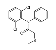 N-(2,6-dichlorophenyl)-2-methylsulfanyl-N-phenylacetamide结构式