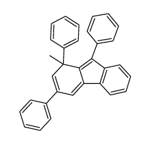 1-methyl-1,3,9-triphenyl-1H-fluorene结构式