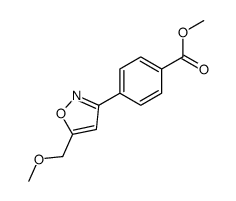 methyl 4-[5-(methoxymethyl)-1,2-oxazol-3-yl]benzoate结构式