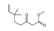 methyl 6,6-dimethyl-3-oxooct-7-enoate Structure