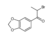 1-(benzo[d][1,3]dioxol-5-yl)-2-bromopropan-1-one structure