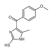 (5-Methyl-2-thioxoimidazole-4-yl)(4-methoxyphenyl)-methanone结构式