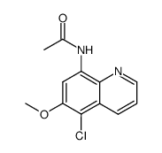 N-(5-chloro-6-methoxyquinolin-8-yl)acetamide结构式