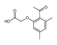 (2-acetyl-3,5-dimethyl-phenoxy)-acetic acid Structure